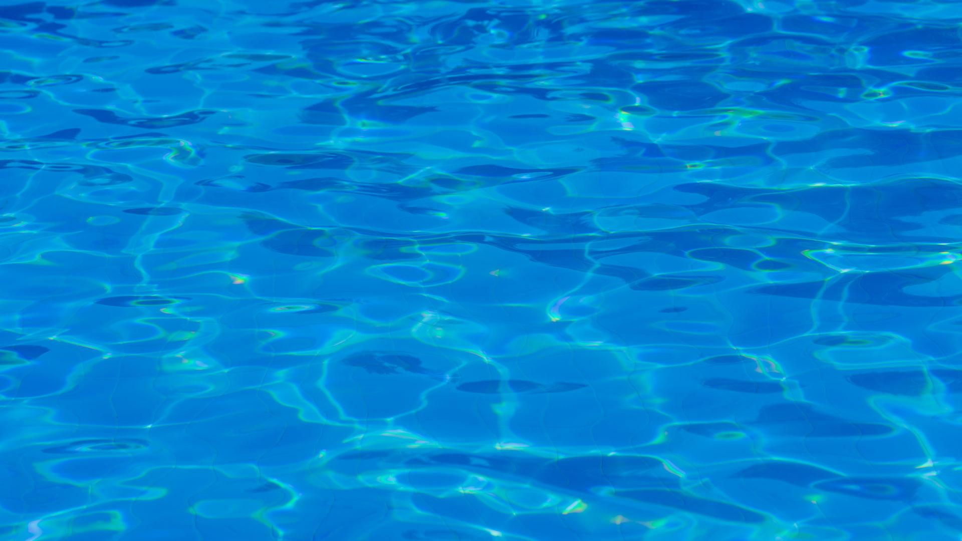image of water in a swimming pool. the water is deep blue and shimmering.