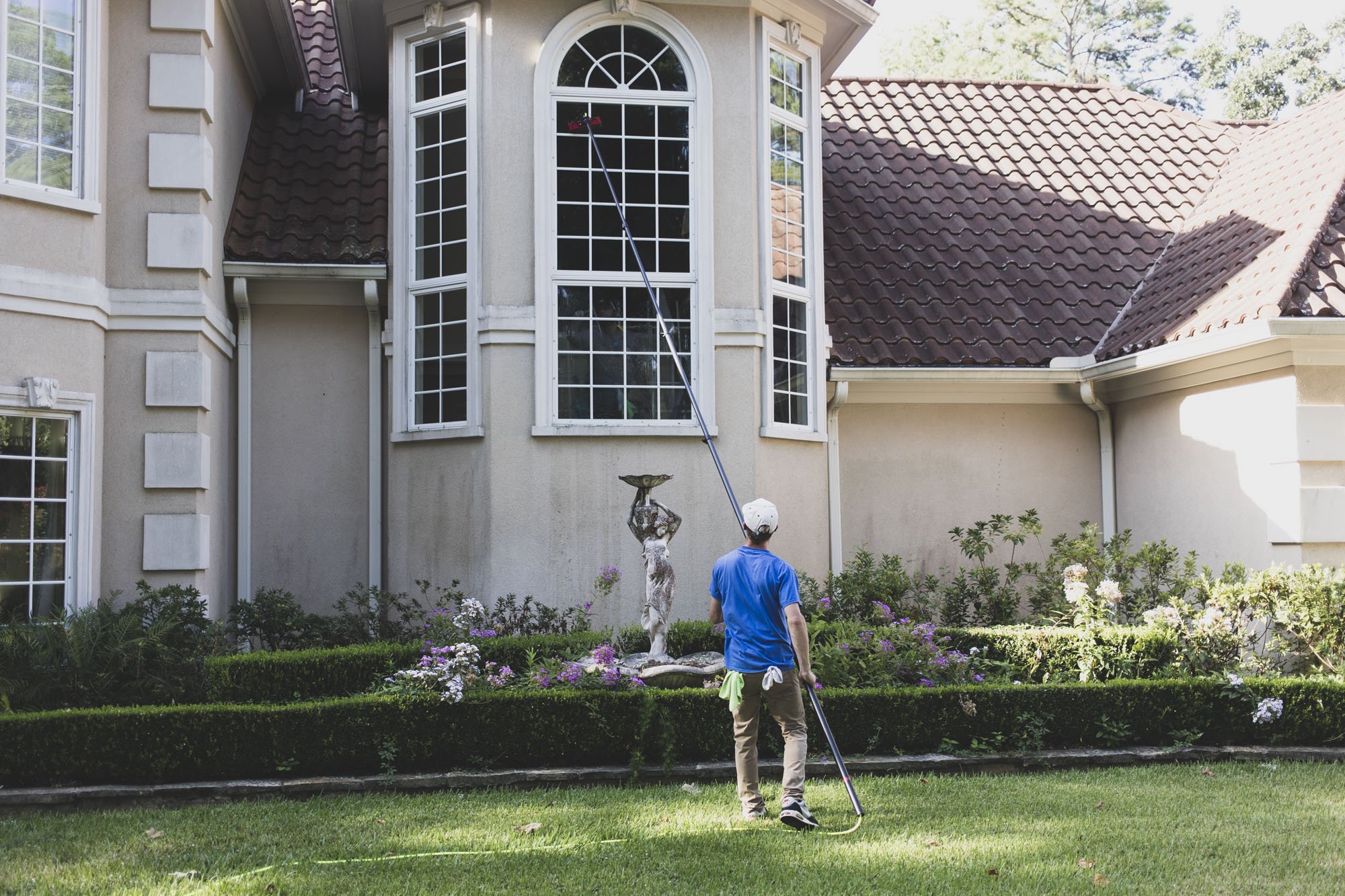 window cleaning done by Clean & Bright Exterior Service